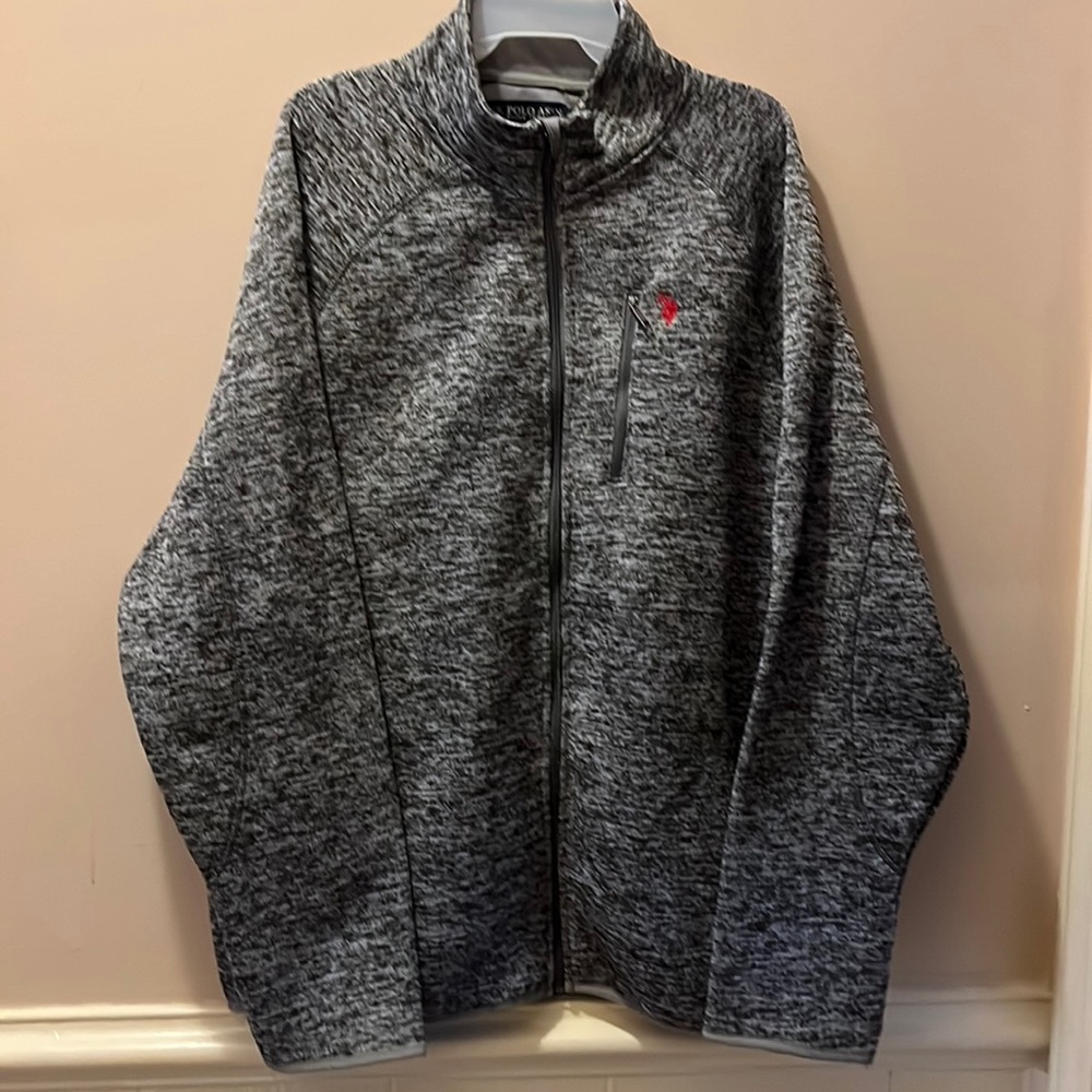 NWT Mens U.S. POLO ASSN.  XXL Zip Up Jacket with pickets